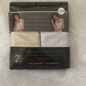 Reversible tanks wear front or back v neck or scoop neck